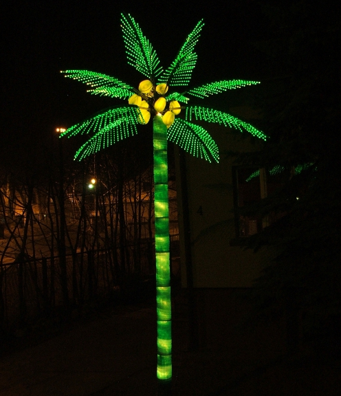 Wizualizacja palmy LED